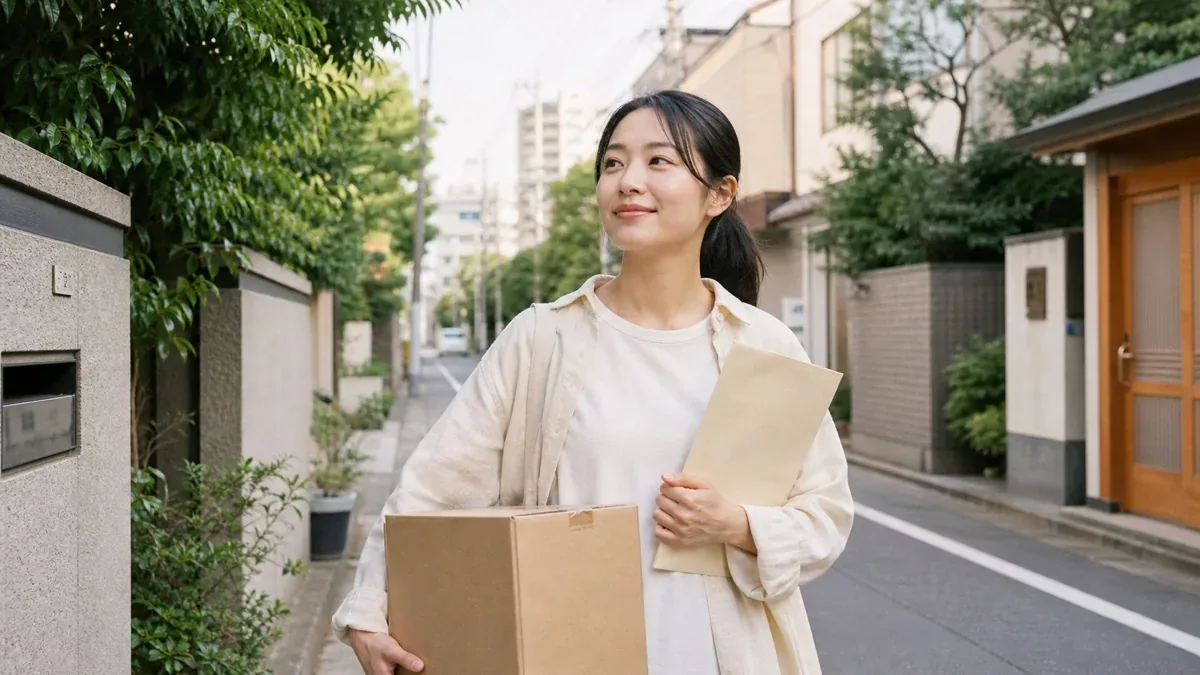 일본 생활에 필요한 서류와 휴대전화, 열쇠를 한데 정리한 모습